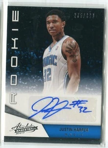 Absolute Justin Harper 2012-13 autógrafo automático radiocontrol 275/399 Magic - Imagen 1 de 1