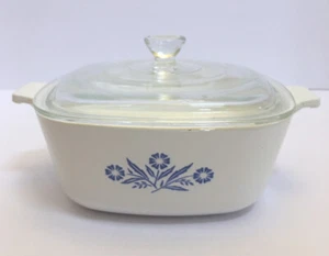 Cazuela vintage Corning Ware azul maíz 1 1/2 qt P-1 1/2 B con tapa - Imagen 1 de 8