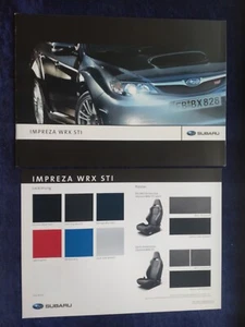 Subaru Impreza WRX STI Prospekt 1.2008 + Farbkarte - Picture 1 of 12