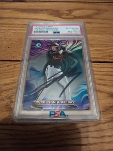 Tarjeta de anillo Bowman Mood 2022 autografiada por Jackson Holliday PSA ORIOLES  - Imagen 1 de 3