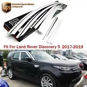 Chrome Side Window Sun Deflector Visor Rain Guard Fit For Land Rover Discovery 5 - Bild 1 von 10