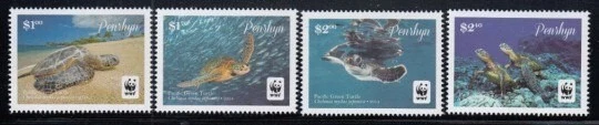 PENRHYN Pacific Green Turtle MNH set - Image 1 of 1