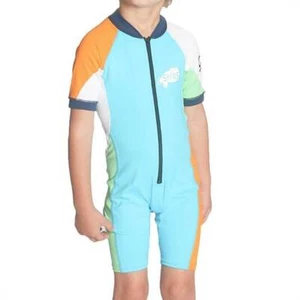 Traje de sol UV para niños Piel en C Traje de sol UV Ropa de playa Unisex Edad 3 Azul/Naranja/Verde - Imagen 1 de 3