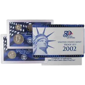 2002 Clad Proof Set U.S. Mint Original Government Packaging OGP COA - Picture 1 of 8