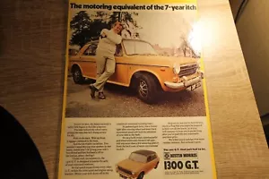 Original magazine advert: AUSTIN MORRIS 1300 GT laminated wall-art - Picture 1 of 1