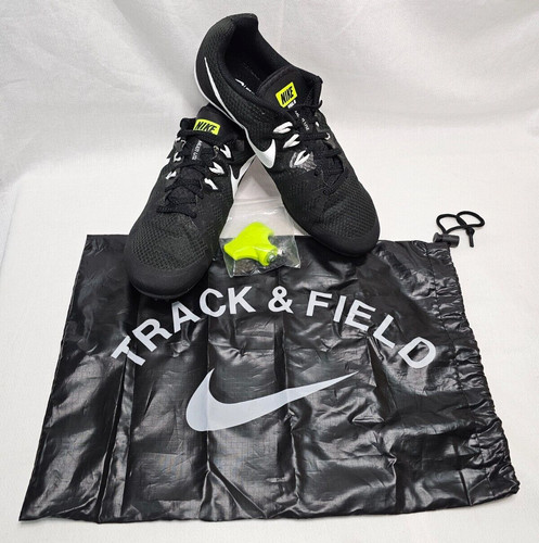 NUOVE scarpe da corsa Nike Zoom Rival M8 nere bianche 806555 017 da uomo taglia 11 5