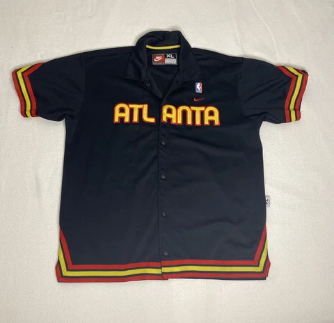 Atlanta Hawks 1974 Throwback Jersey Nike Rewind Shooting Jacket NBA XL *READ* Cover
