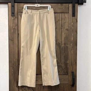 Pantalone donna slim alto Chico's Ultimate Fit nuovo con etichette taglia 1,5 kaki - Foto 1 di 7