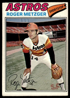 1977 O-Pee-Chee Roger Metzger Houston Astros #44 - Image 1 of 2