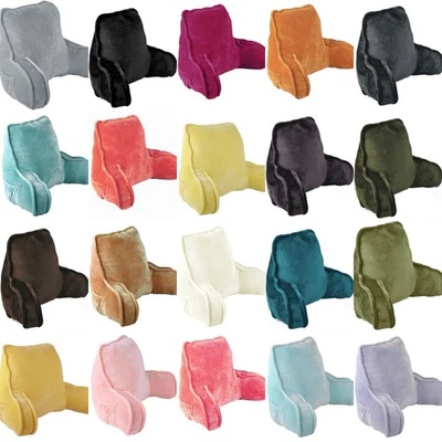 Super Soft Reading Pillow with Arms–Cozy Plush Backrest for Bed Couch Dorm Gifts - Image 1 of 4