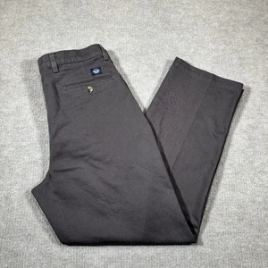Vintage 90s Dockers Hose Herren 33x30 Classic Fit Straight Leg Grau Plissee Khaki - Bild 1 von 17