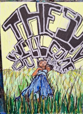 The Sun Will Come Out Tomorrow ACEO ATC ORIGINAL 3,5 x 2,5 pulgadas Foto 1 de 3