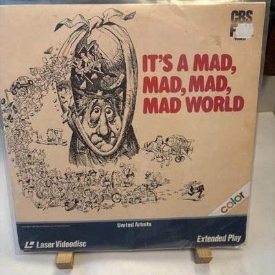 It's A Mad, Mad, Mad, Mad World Laserdisc - (Mickey Rooney) - 1983 CBS Video - Image 1 of 2