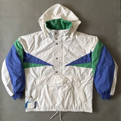 Vintage Late 1980s Killy France Ski Jacket Adult Size Small Geometric Hooded - Image 1 of 4