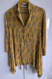 Vintage viscose women's blouse by RENÉ LEZARD, gorgeous color - Picture 1 of 10