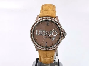 Orologio Liu Jo Pelle Stampa Alligatore Beige Ghiera Brill Idea Regalo Donna New - Picture 1 of 5