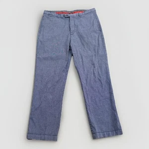 Daniel Cremieux Pants Mens Size 36x30 Chino Straight Leg Flat Front Blue - Picture 1 of 6