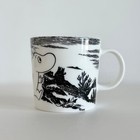 Arabia Moomin Adventure Mug 0.3L Old Logo Black White Discontinued Japan