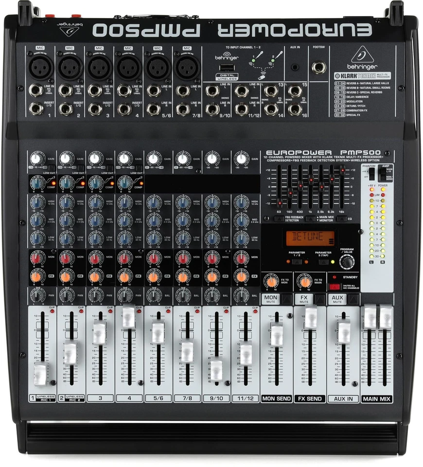 Behringer Europower PMP500 12-channel 500W Powered Mixer - Image 1 of 4
