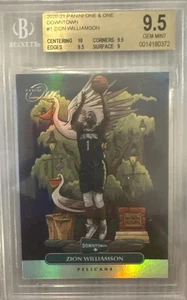 2020-21 Panini One And One Zion Williamson #1 Downtown Pelicans Case Hit SSP - Picture 1 of 2