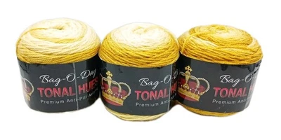 3 Mary Maxim Bag-O-Day Tonal Hues Anti-Pill Acrylic Live at Wembley Turkish Yarn - Image 1 of 4