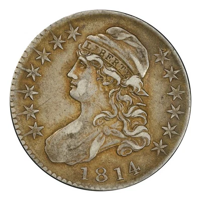 1814 Capped Bust Half Dollar PCGS XF-45 O-105a Single Leaf CAC - Image 1 of 4