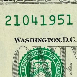 21st April 1951 Dollar 21 April 1951 Birthday Anniversary Fancy Serial Number - Picture 1 of 6