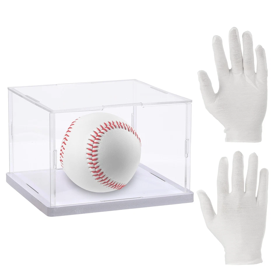 Vitrina de acrílico para montaje de objetos de colección, caja de exhibición transparente de 6x6x4 pulgadas Foto 1 de 4