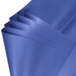 60 Sheets Flower Wrapping Paper, 21.5" x 21.5" Waterproof Papers, Dark Blue - Picture 1 of 7