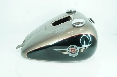 04 Harley Softail FLSTFI Fat Boy OEM Fuel Gas Tank Gasoline Reservoir efi DENTED - Image 1 of 4