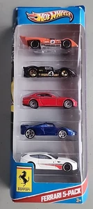 Hot Wheels Ferrari Confezione 5 Mattel 2012 X9848 Diecast Da Collezione NUOVO - Foto 1 di 3