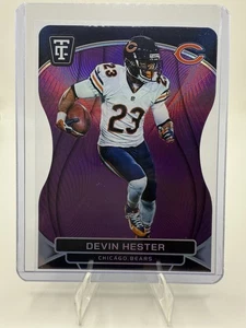 2024 totalmente certificado - Devin Hester #199 - espejo platino púrpura troquelado /75 - Imagen 1 de 2