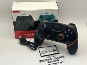 Nintendo Switch Nero Diswoe In Box Controller Pro Wireless Solo Scatola Aperta Testato - Foto 1 di 8