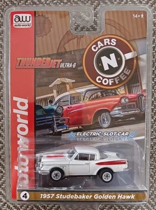 Auto World HO Thunder Jet Ultra G 1957 Studebaker Golden Hawk Slot Car Nuevo - Imagen 1 de 1