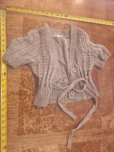 Heritage 1981 Vintage Knit Gray Sweater Girl's Size Medium (6-8 Years) #S144 - Picture 1 of 3
