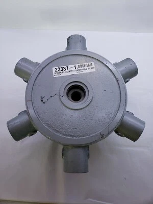  23337-1 Multiquip Spider Plate, STX/HTX Tapered Keyless, 6 Blade, Silver - Image 1 of 4