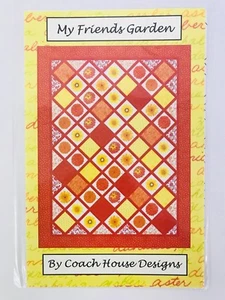 My Friends Garden Quilt Pattern 56" X 75" Coach House Designs CHD-1013 - Picture 1 of 2