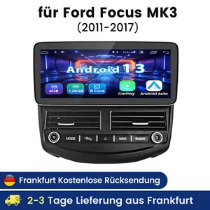 6+128G Android 13 Für Ford Focus MK3 2011- 2017 12.3" Autoradio GPS Navi WIFI 4G - Bild 1 von 17