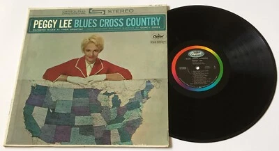 PEGGY LEE Blues Cross Country 1962 Capitol Stereo Vinyl Album QUINCY JONES Foto 1 de 3