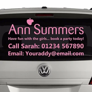 Ann Summers Party Planer Fenster Werbung Aufkleber Grafik für Auto Geschäft [SI5] - Bild 1 von 3