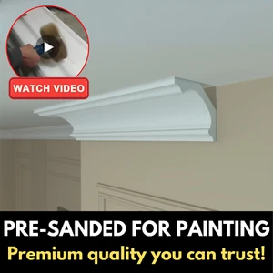 COVING CORNICE Wall Ceiling XPS ST-15 Lightweight BEST QUALITY 80mm x 70mm - Picture 1 of 15
