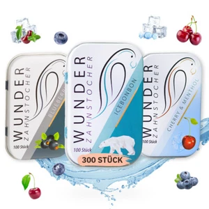 Wunder Zahnstocher - Zahnstocher mit Geschmack Fresh Pack 3er Set - Bild 1 von 8