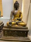 40" Old Tibetan Buddhism copper 24K Gold Shakyamuni Sakyamuni Buddha Statue