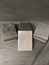 DVD or Games CD's Black plastic replacement cases - Pre Owned x 20 - (5082)