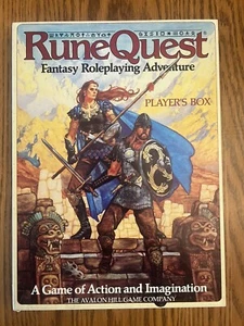 RuneQuest Players' Box by Avalon Hill 1984 NM+ Condition! No Dice - Picture 1 of 9