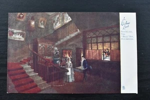 Vintage Postcard Dickens Staircase The Bull Inn Rochester Kent Unposted Tucks - Picture 1 of 2