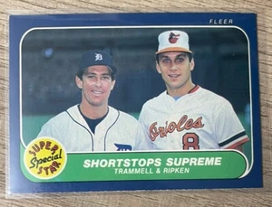 1986 Fleer - #633 Cal Ripken, Alan Trammell A3 - Foto 1 di 2