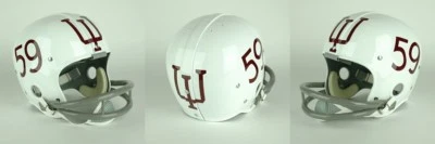 INDIANA HOOSIERS 1959-1961 Vintage Riddell RK Suspension Football Helmet - Image 1 of 4