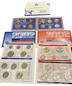 2002 US Mint Uncirculated Set (P&D) With Clad Proof Set In OGP With COA's - Picture 1 of 5