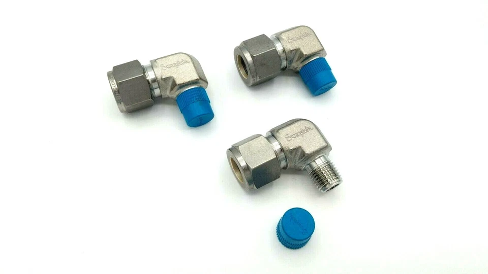 NEW!! LOT OF 3! Swagelok SS-810-2-4 Stainless 1/2 in. Tube OD x 1/4 in. Male NPT Foto 1 de 1